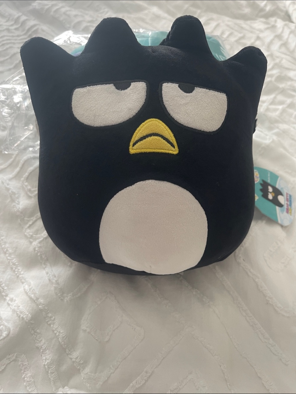 Squishmallows Black and White Badtz-Maru Plush (hello kitty and friends)